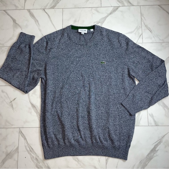 Lacoste Other - Classic fit crew neck knit cotton pullover sweater